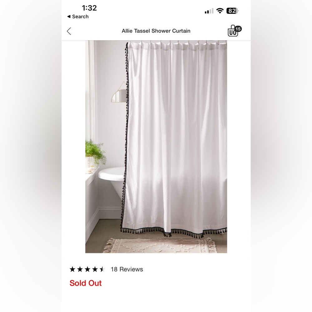 Allie Tassel Shower Curtain